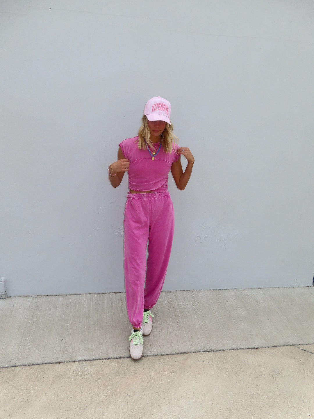 Hottie Crossover Set-Pink