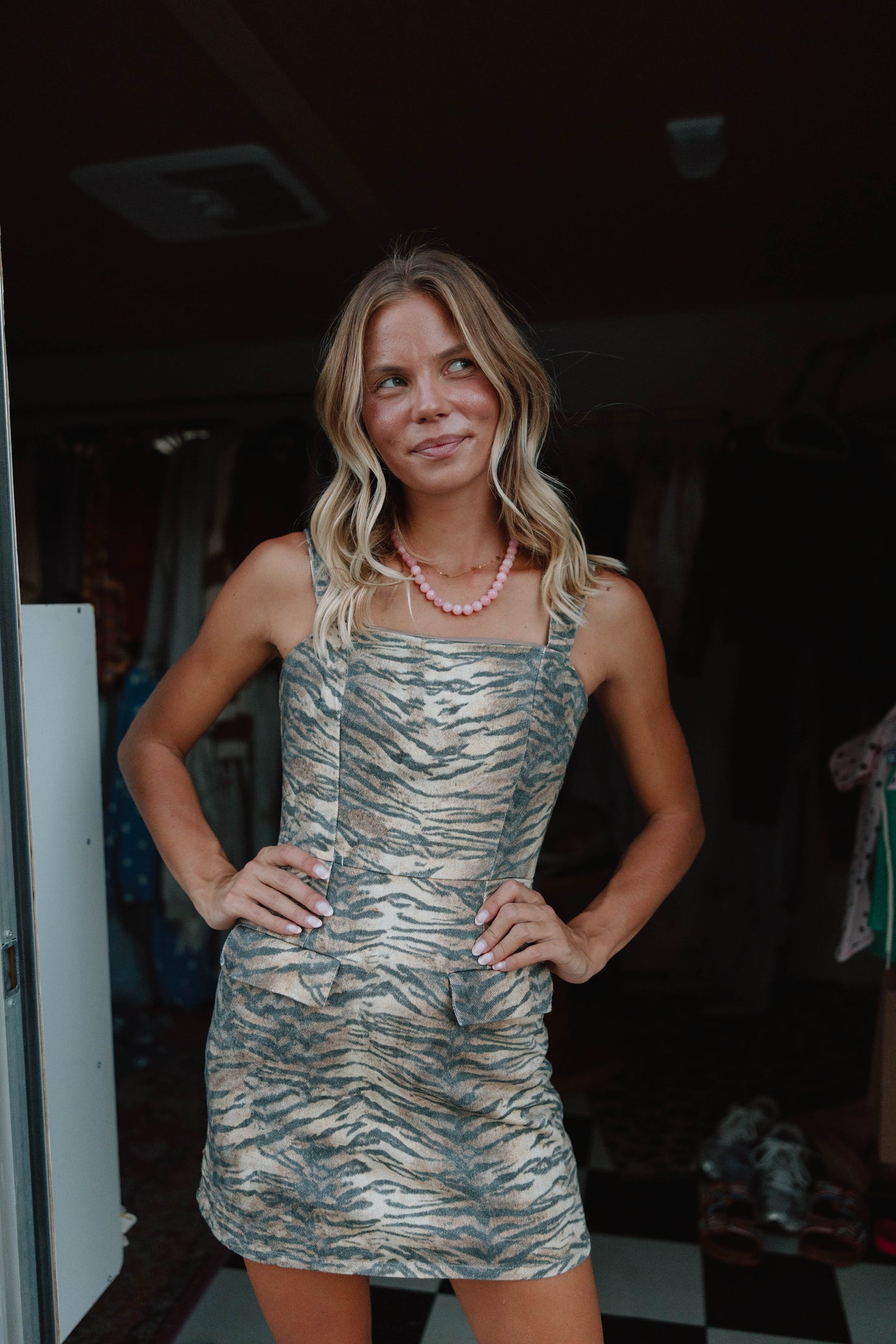 Megan Tiger Mini Dress