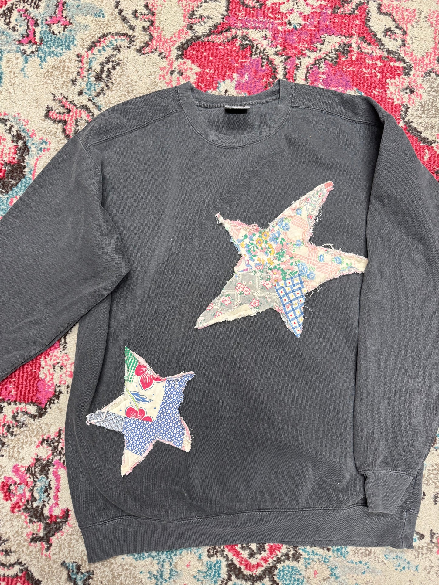 Granny’s Starfire Quilted Crew