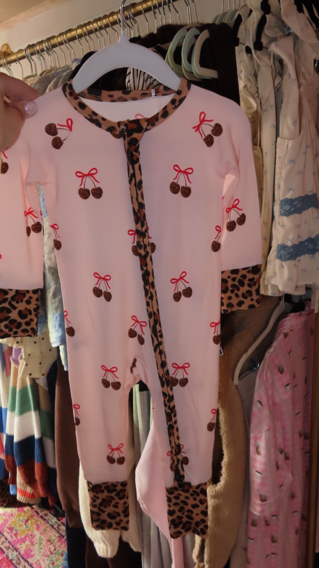 Leopard Love Bamboo Footies Baby