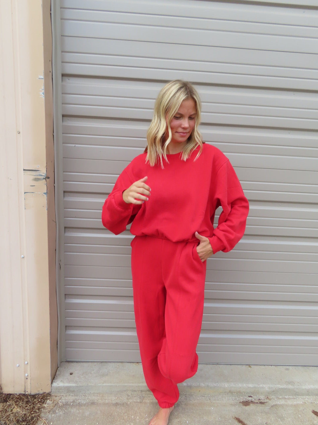 Kingdom Red Sweat Set