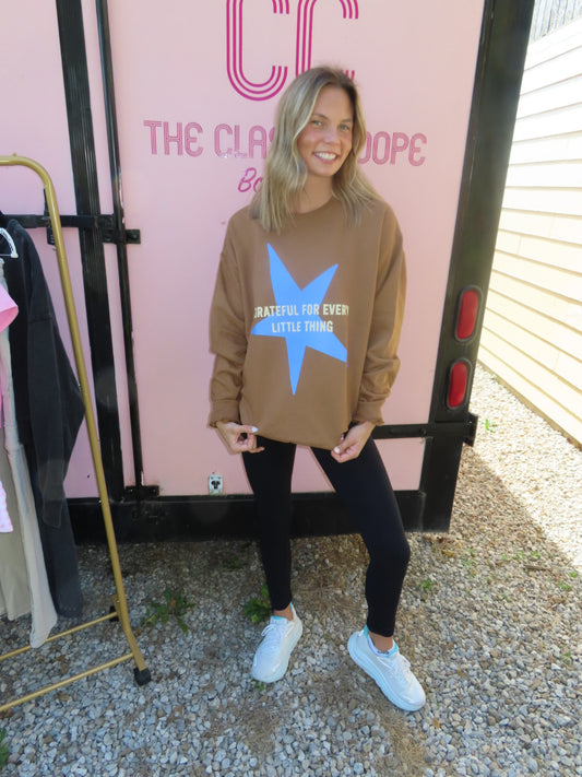 GRATEFUL FOR EVERY LITTLE THING SWEATSHIRT