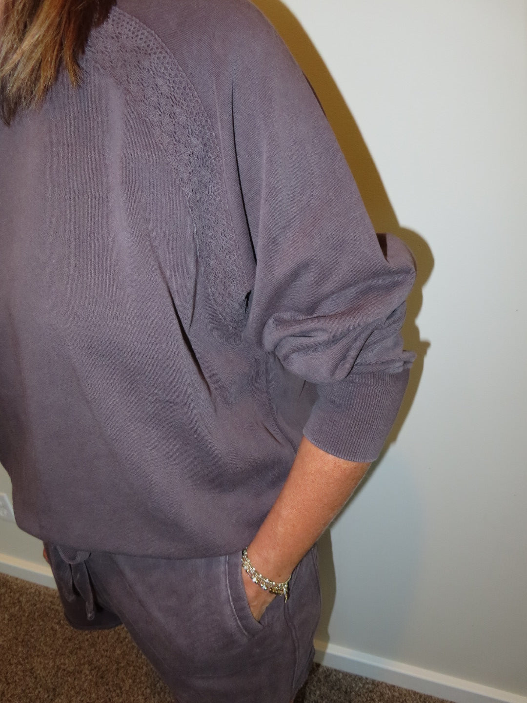 Aerie Brown Sweat Short Set