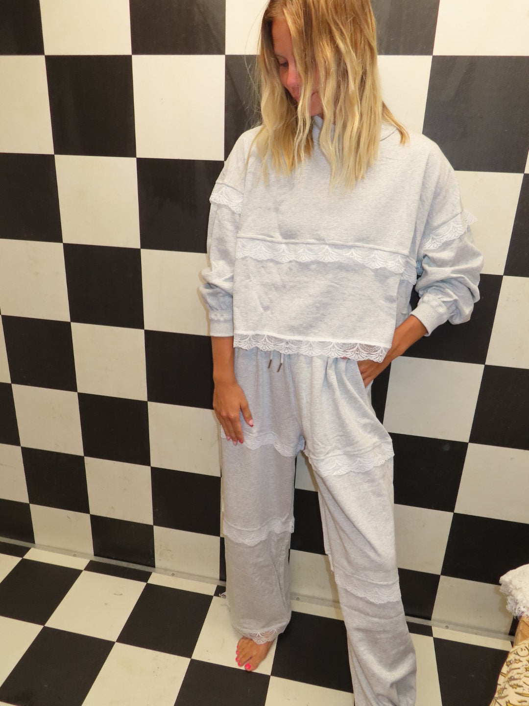 Girlie Grey Sweatpants