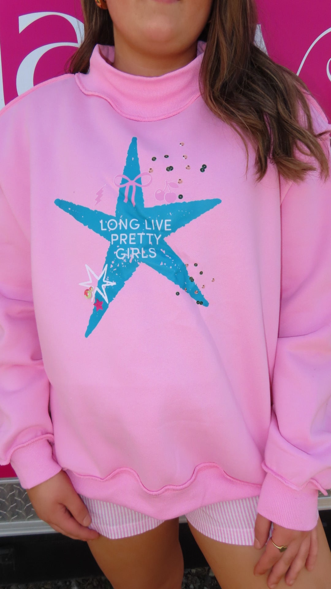 Long Live Pretty Girls Mockneck