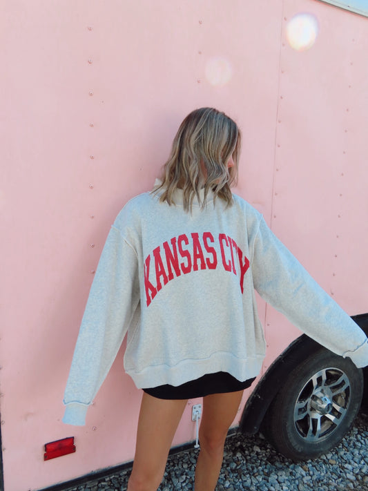 REVERSIBLE MOCK NECK SWEATSHIRT - KANSAS CITY / KC