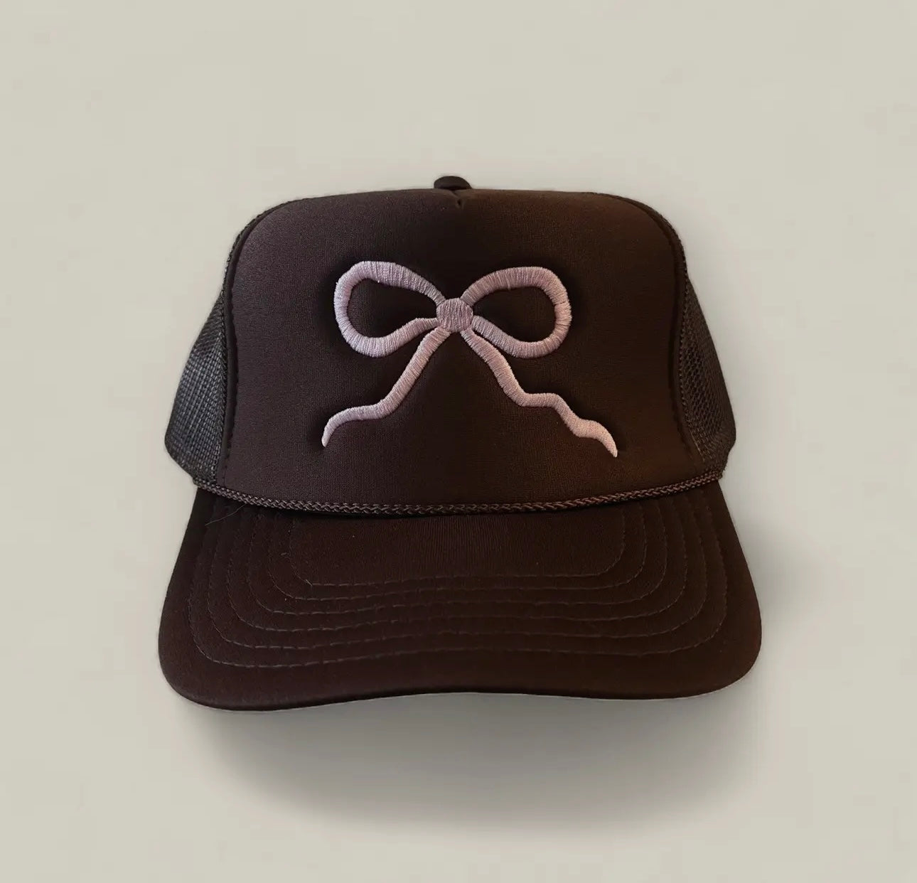 Brown Bow Trucker Hat