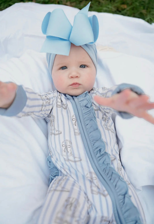 Western Blues CowGIRL Boots Bamboo Sleeper