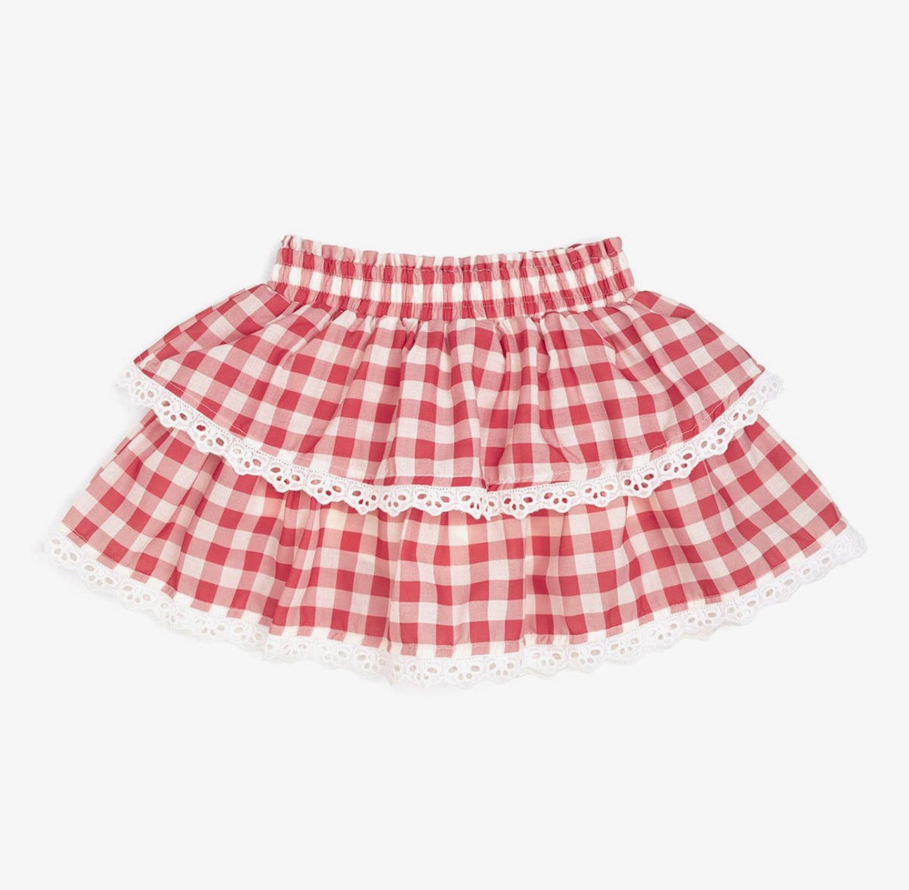 Red Gingham Skort-Toddler