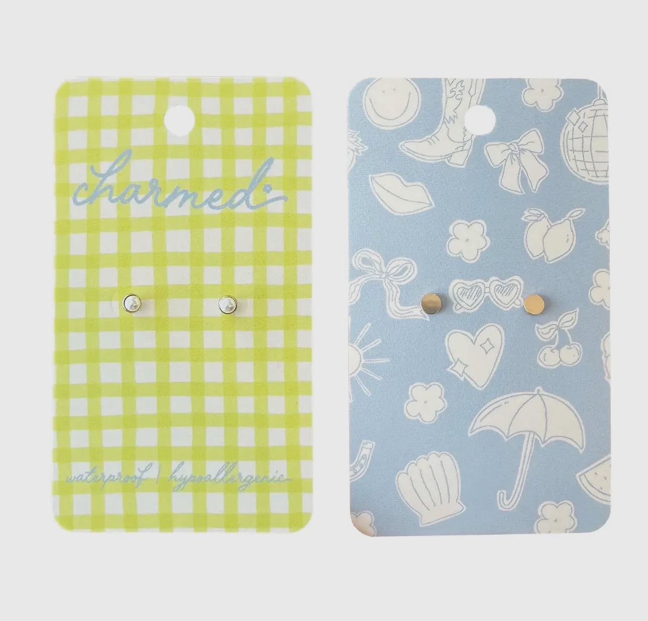 Pearl Earrings Stud Screw Back