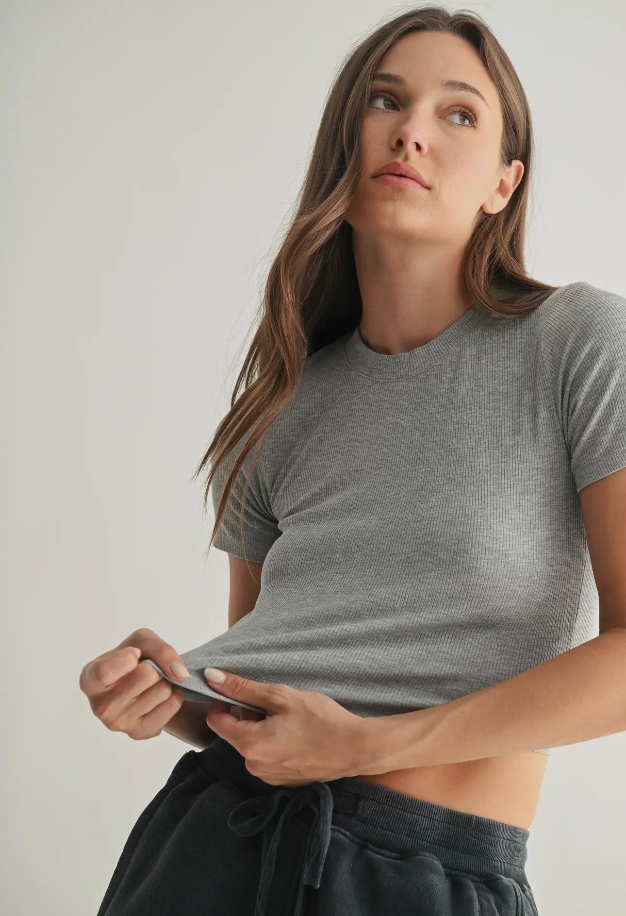 Micro Ribbed Baby Tee