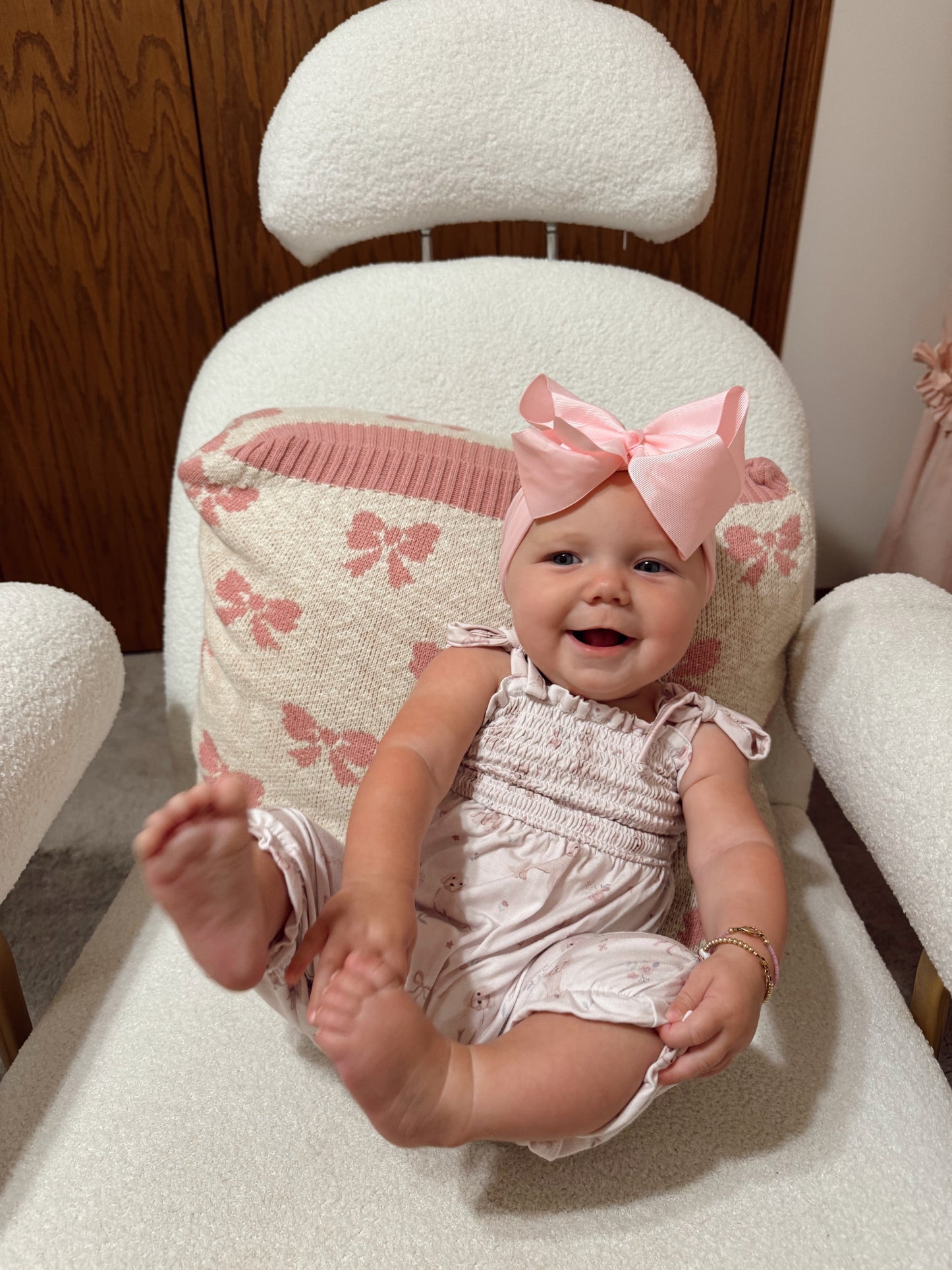 Dogs & Bows Smocked Jumpsuit-Baby