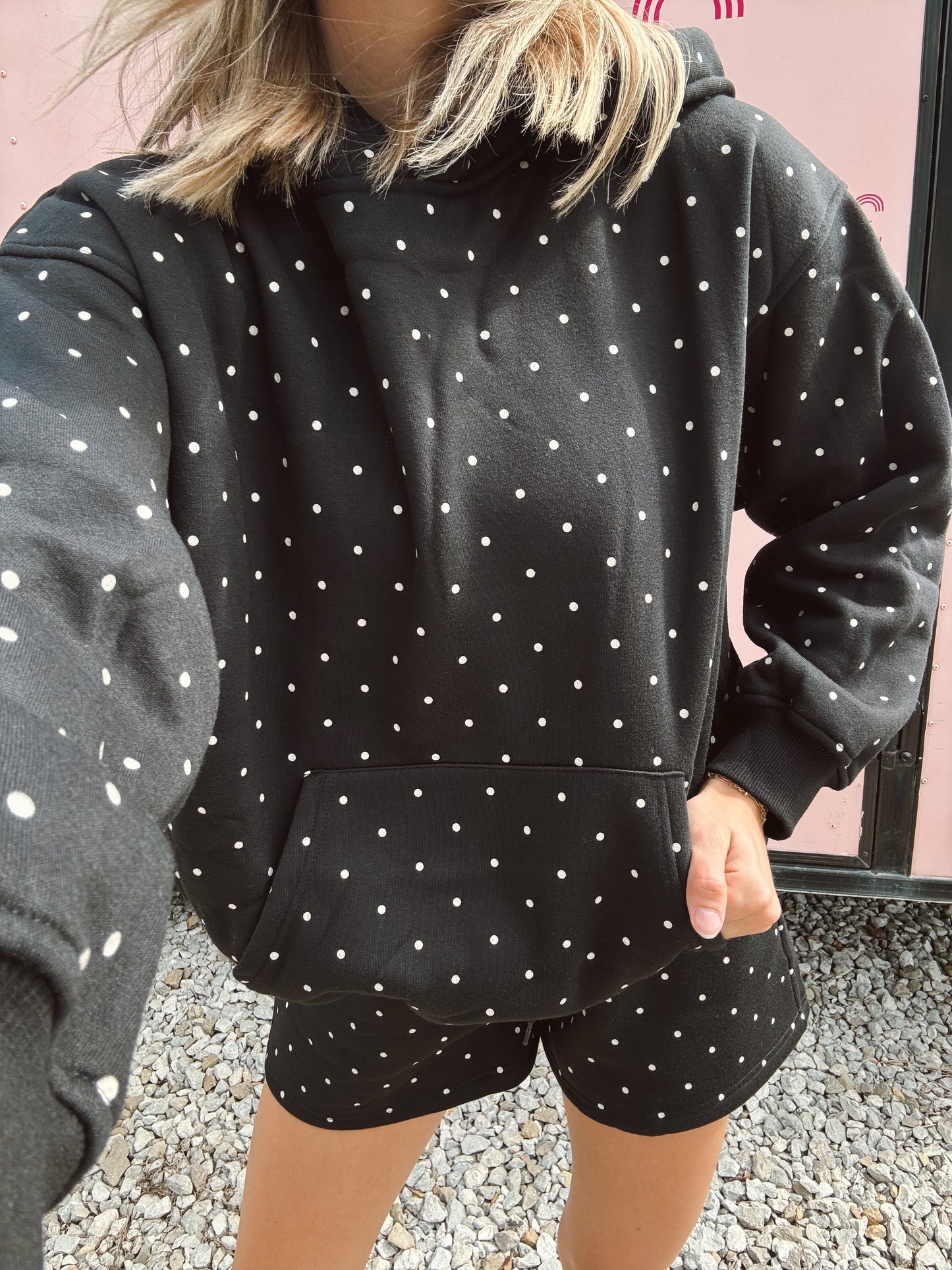 Bambi Polkadot Sweat Short Set