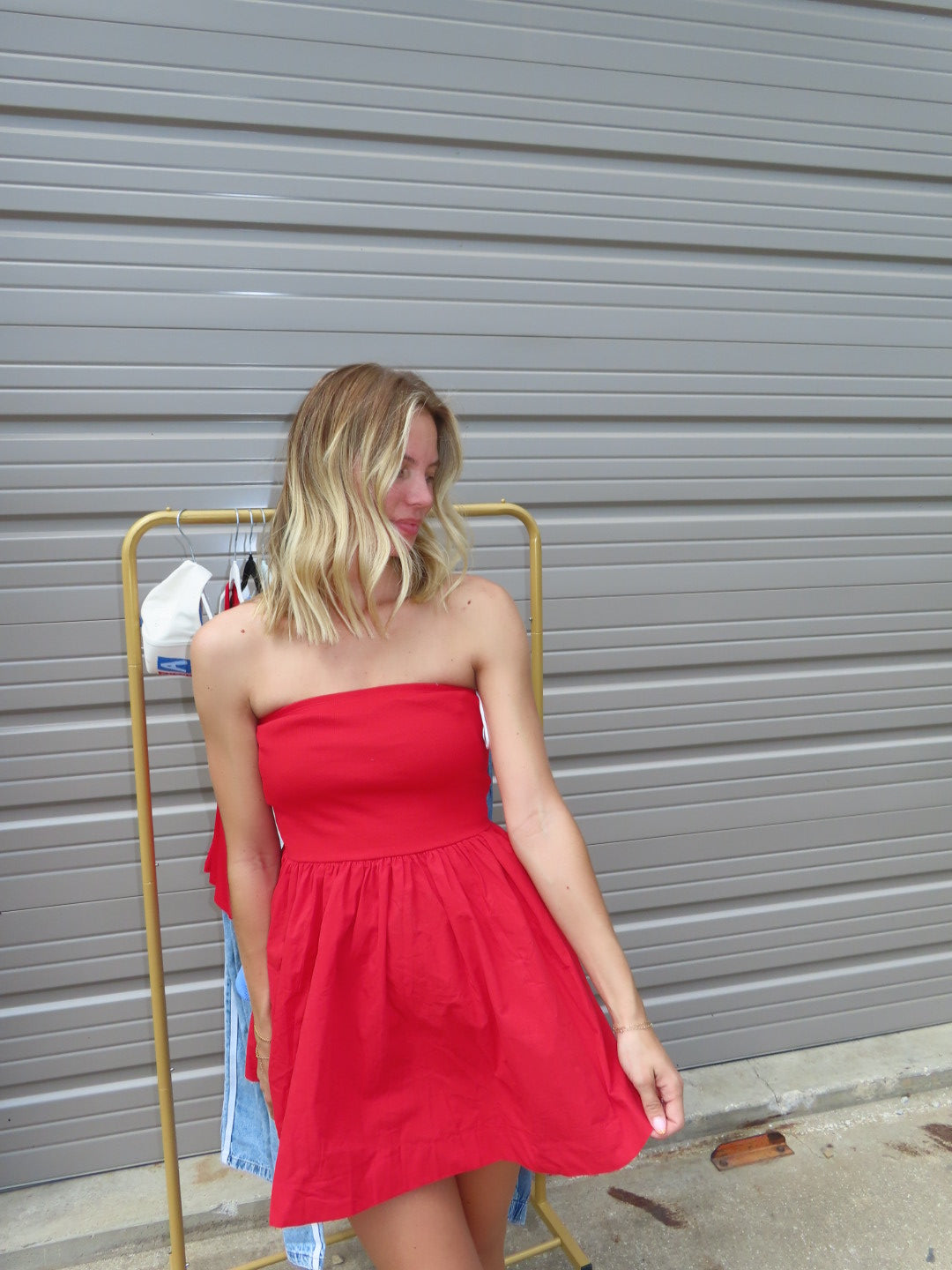 Baby You’re a Firework Red Tube Top Dress