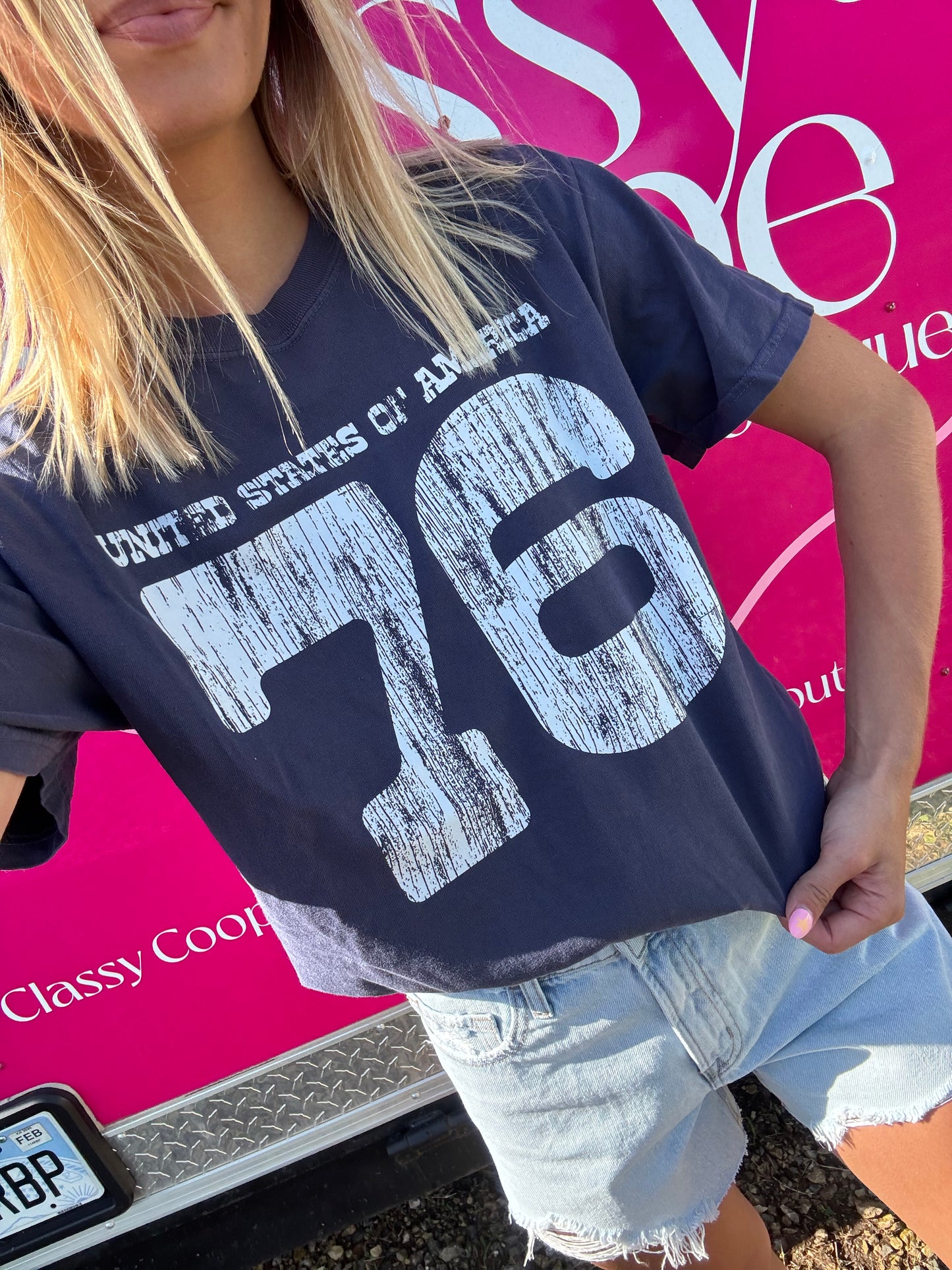 USA 76 Tee-Navy