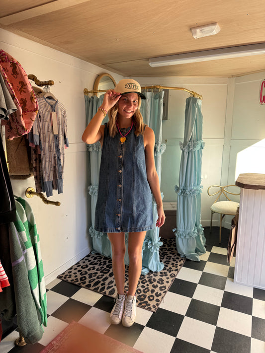 Denim Button Down Dress