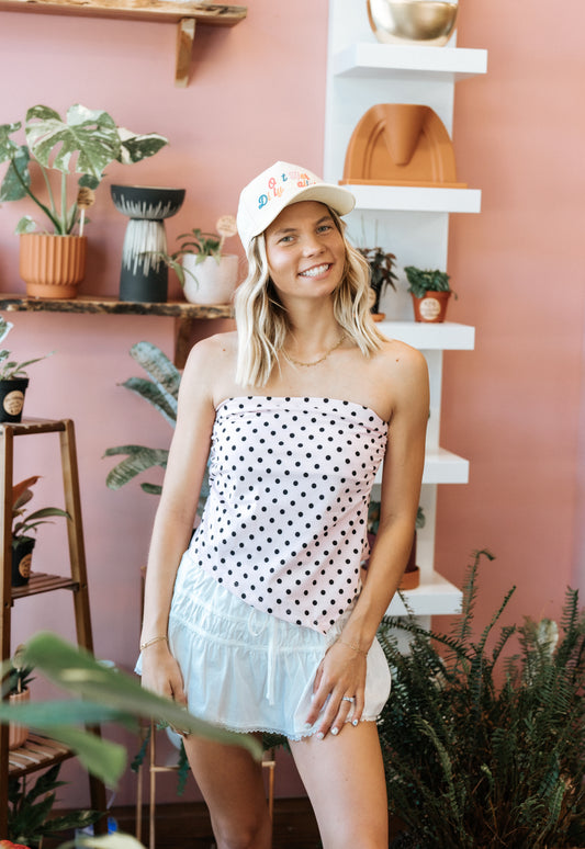 Girls Day Tube Top-Pink