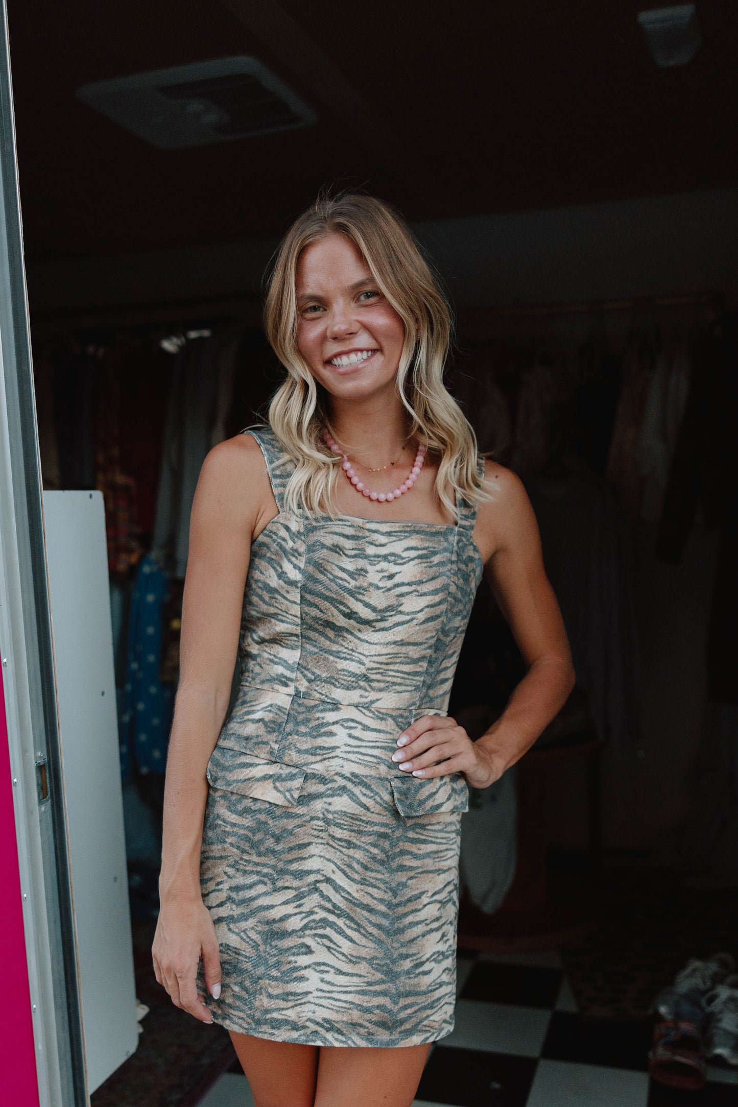 Megan Tiger Mini Dress