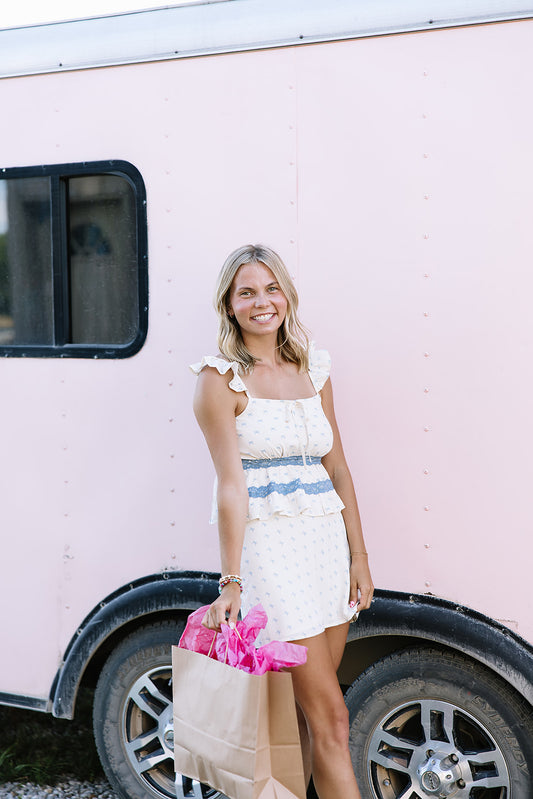 Blake Bow Skirt Set