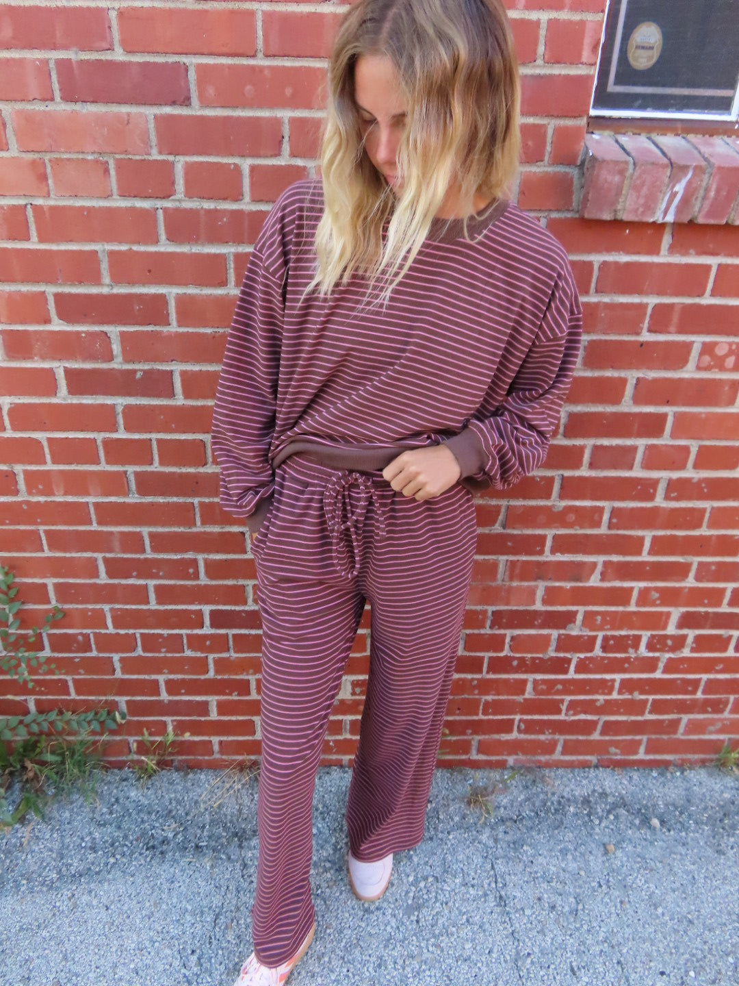 Brownie Batter Stripe Pants
