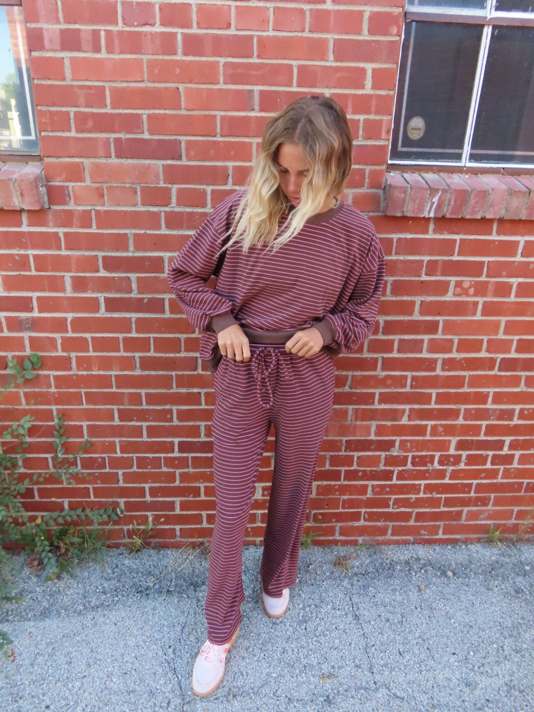 Brownie Batter Stripe Pants