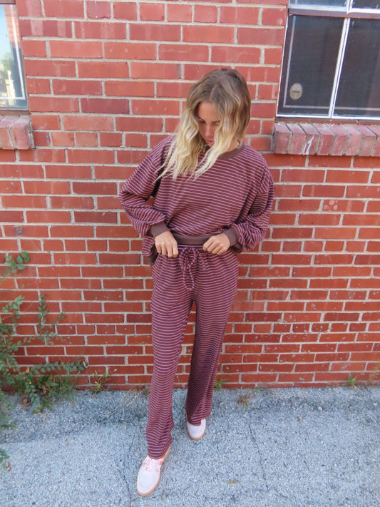 Brownie Batter Stripe Pants