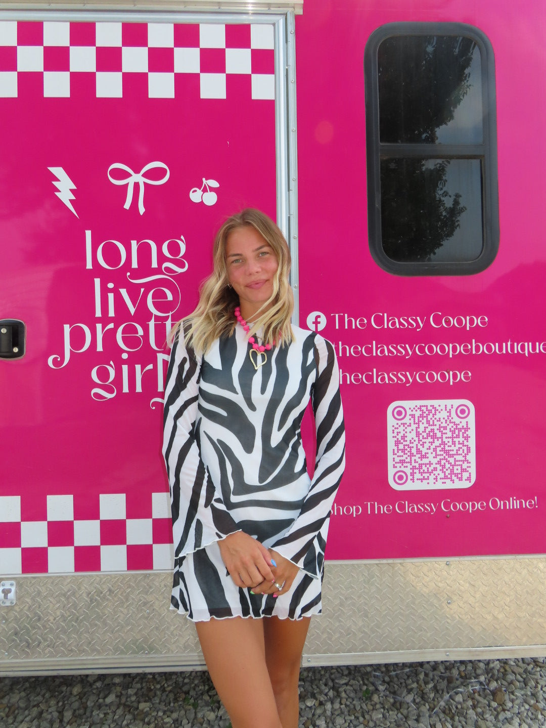 Zebra Mini Dress