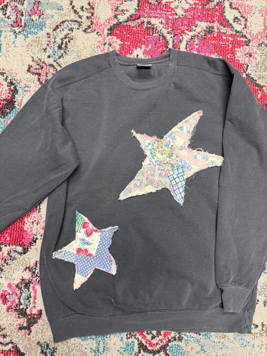 Granny’s Starfire Quilted Crew