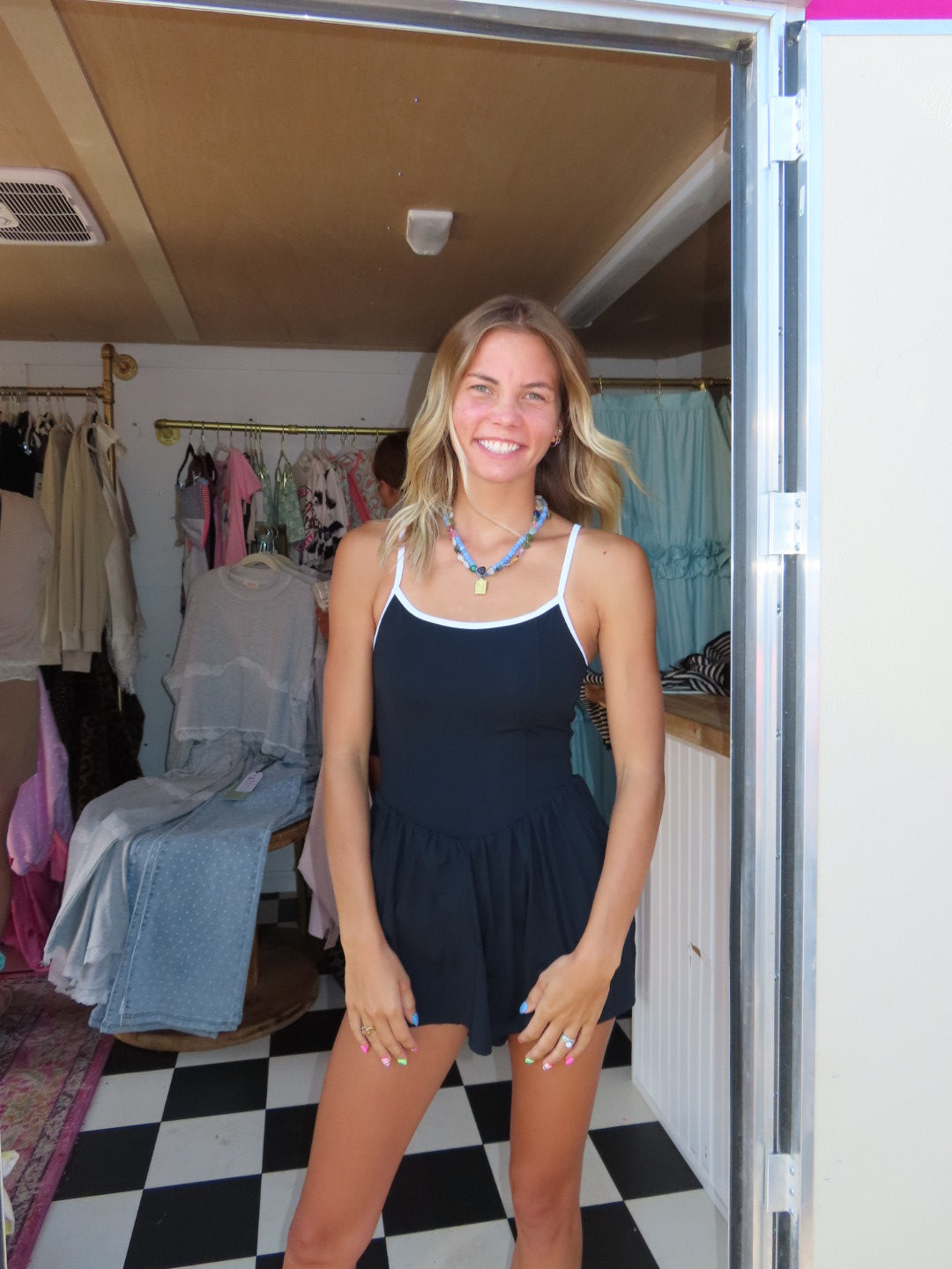 Classy Active Romper-Black