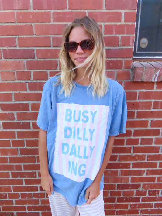 Dilly Dally T-shirt-Blue