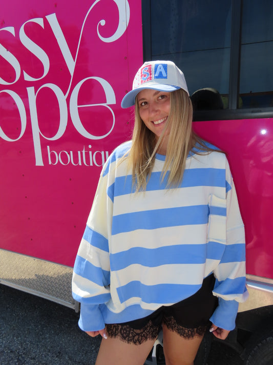 Stripe Spangled Pullover