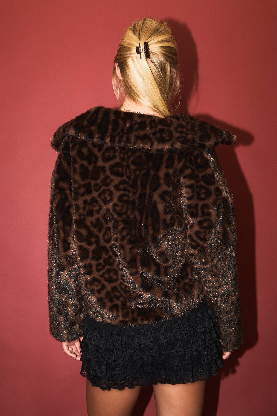Leopard Faux Fur Jacket