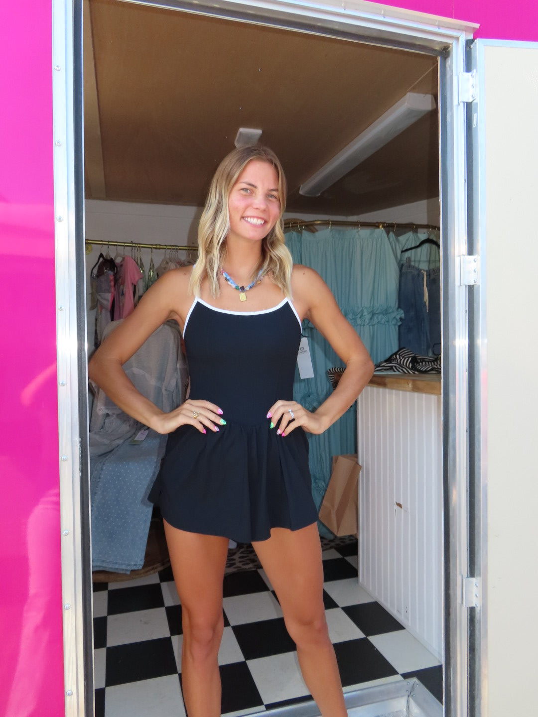 Classy Active Romper-Black