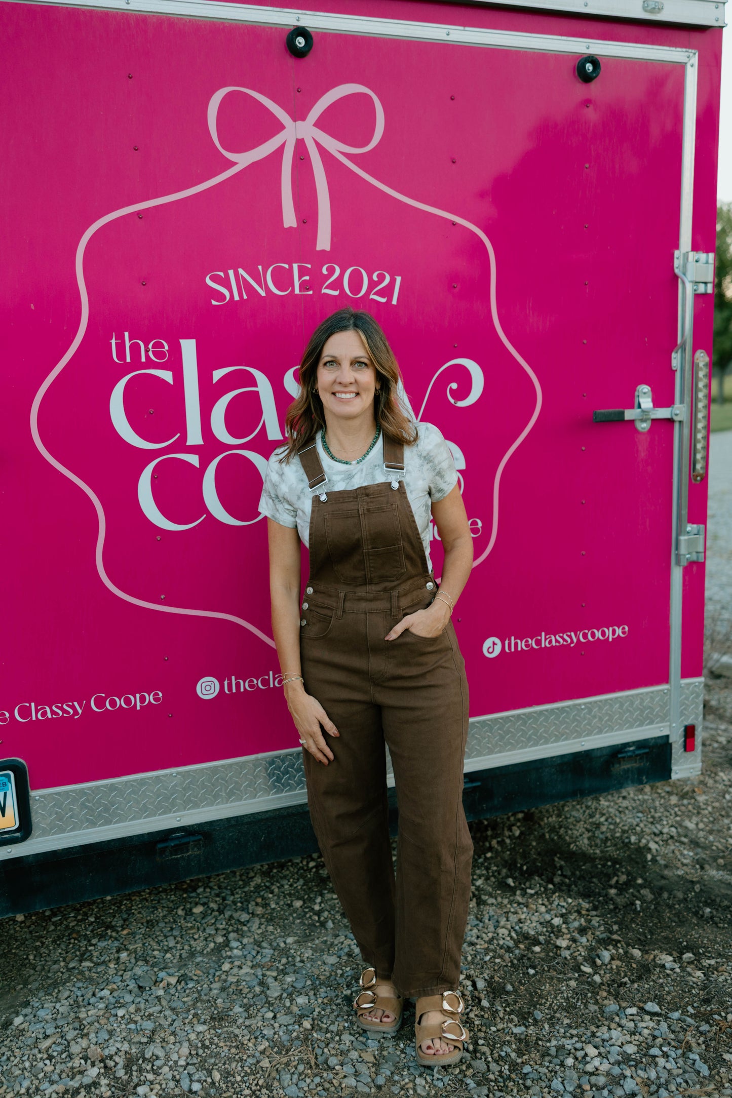 Momma Coope Overalls-Brown