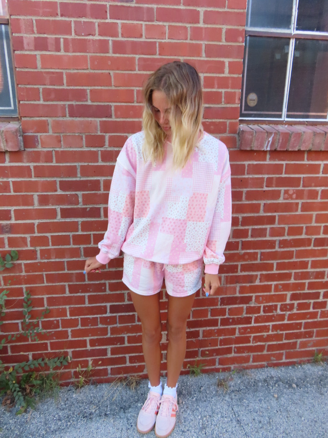 Classy Coope Pink Quilted Mockneck Set