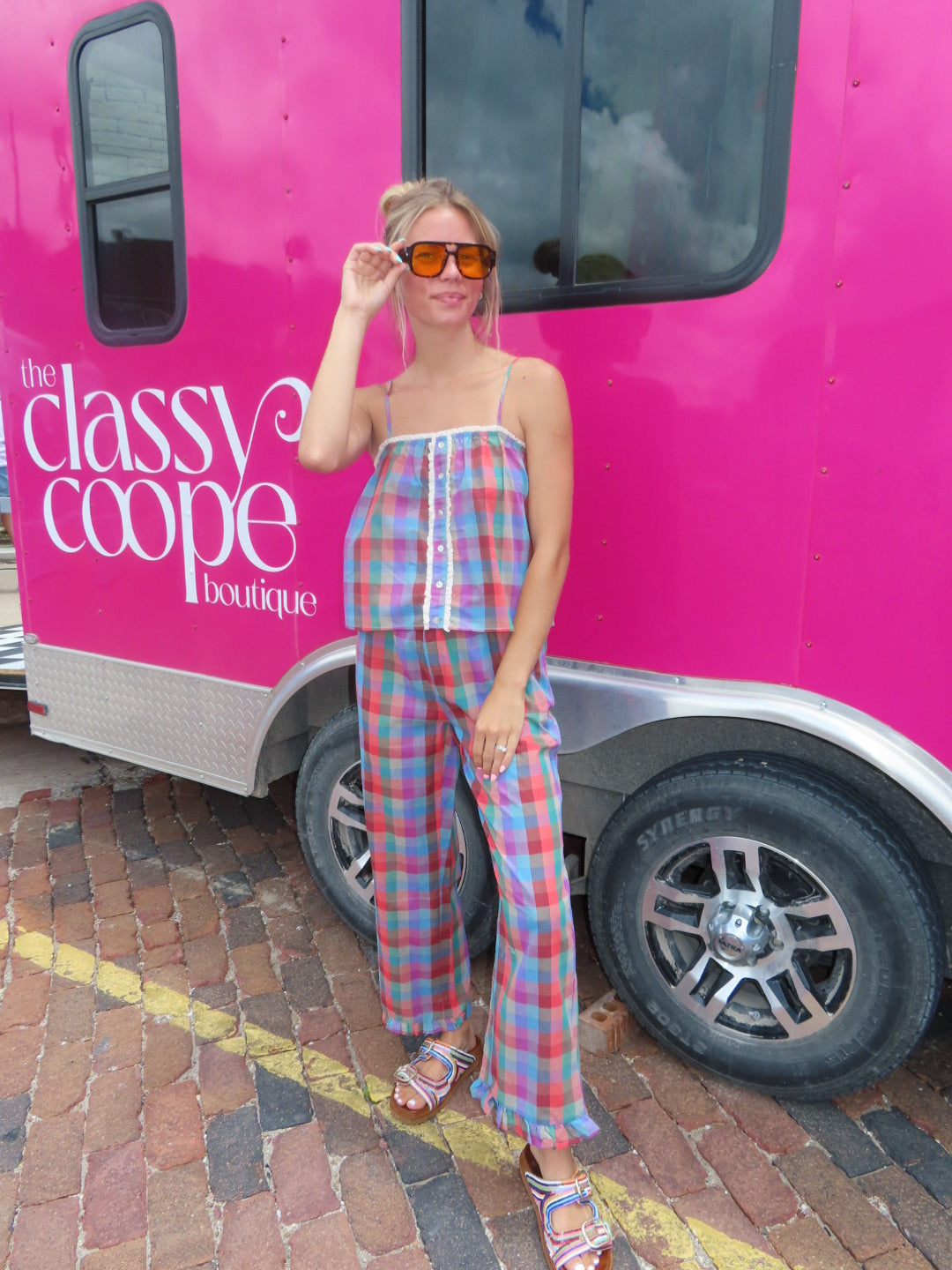 Party Plaid Tank