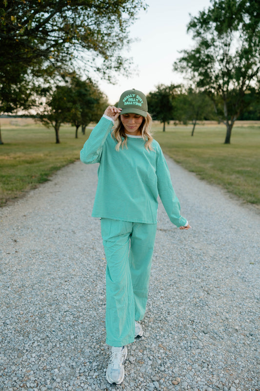 Go Go Green Stripe Set