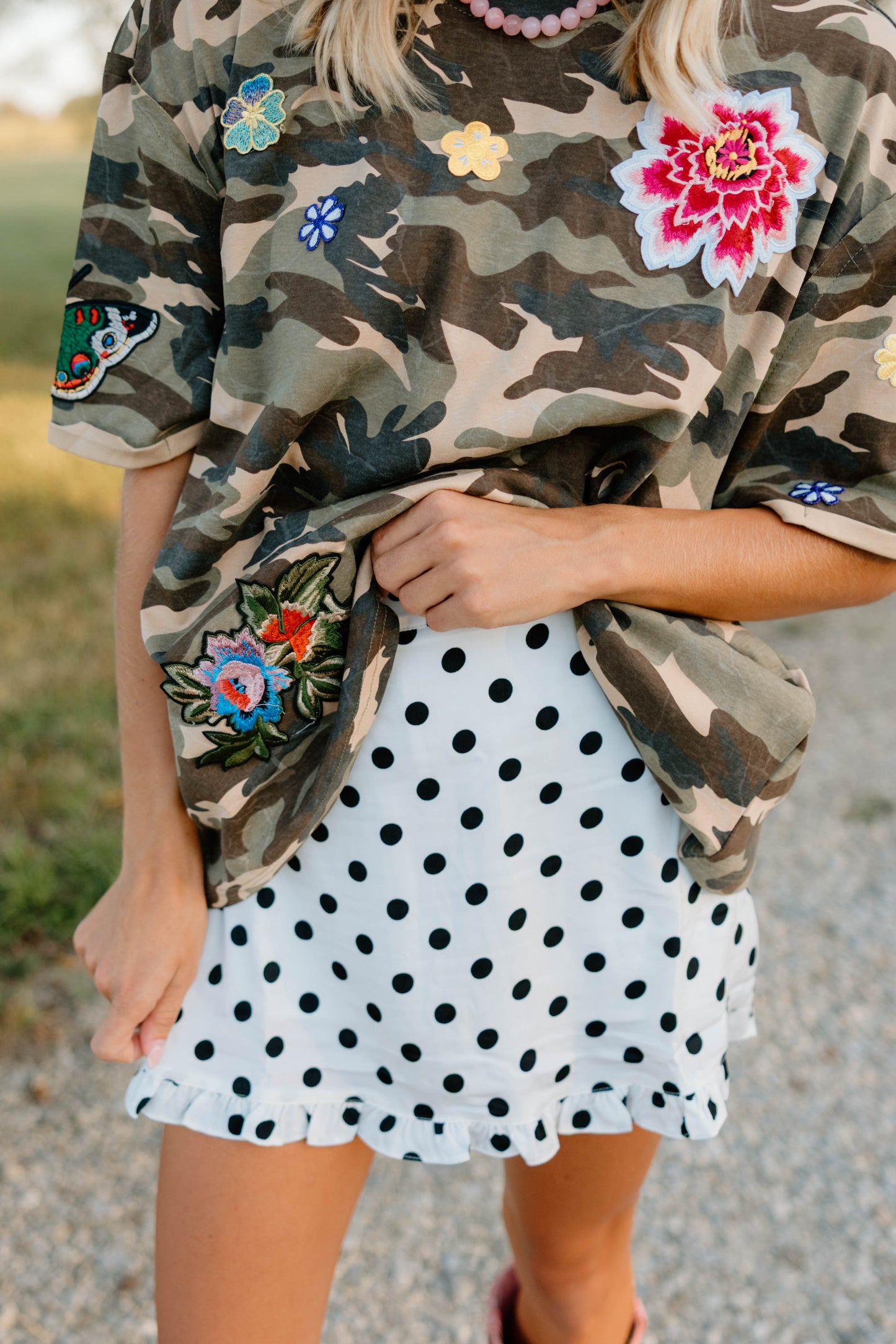 Pretty Girls Ruffle Polka Dot Skort