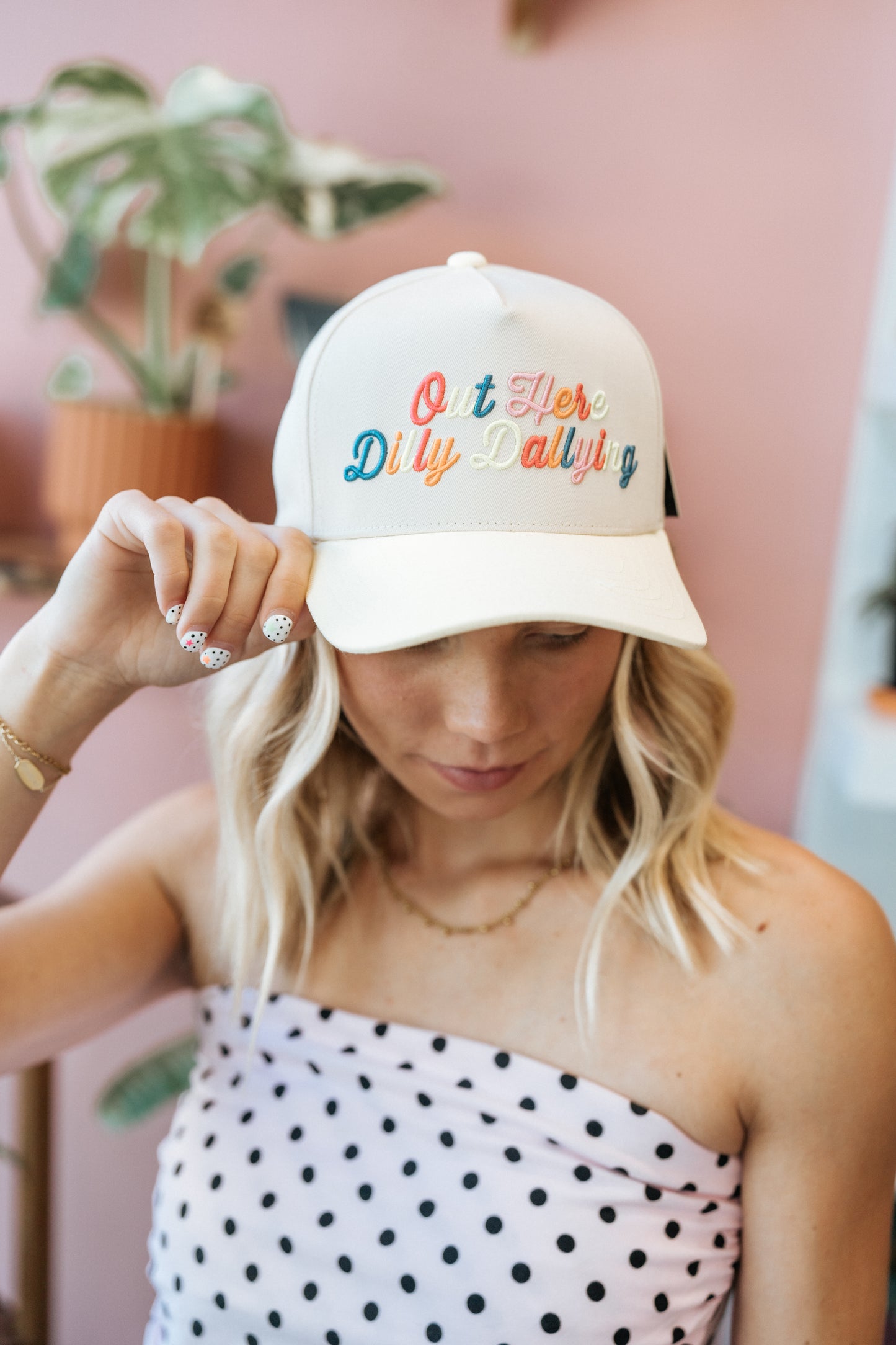 Out Here Dilly Dallying Trucker Hat