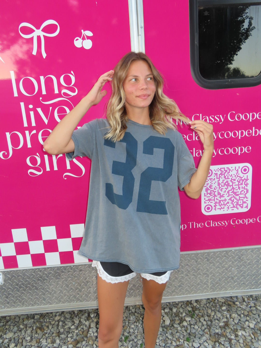Team Classy Coope Graphic Tee-Navy