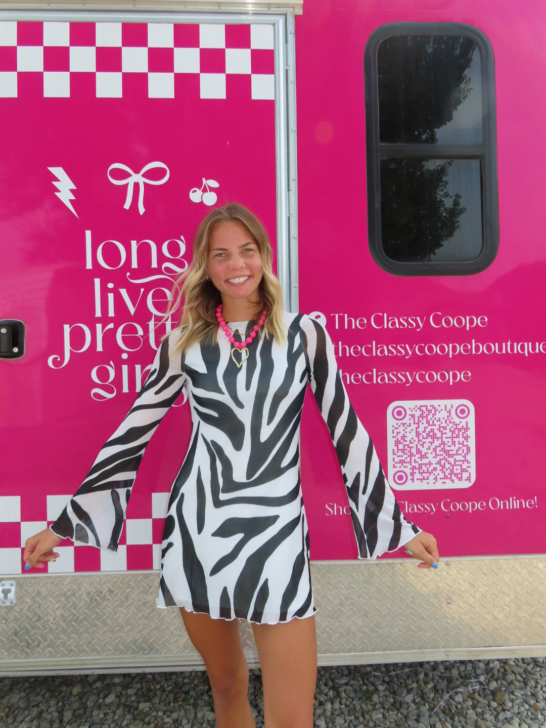 Zebra Mini Dress