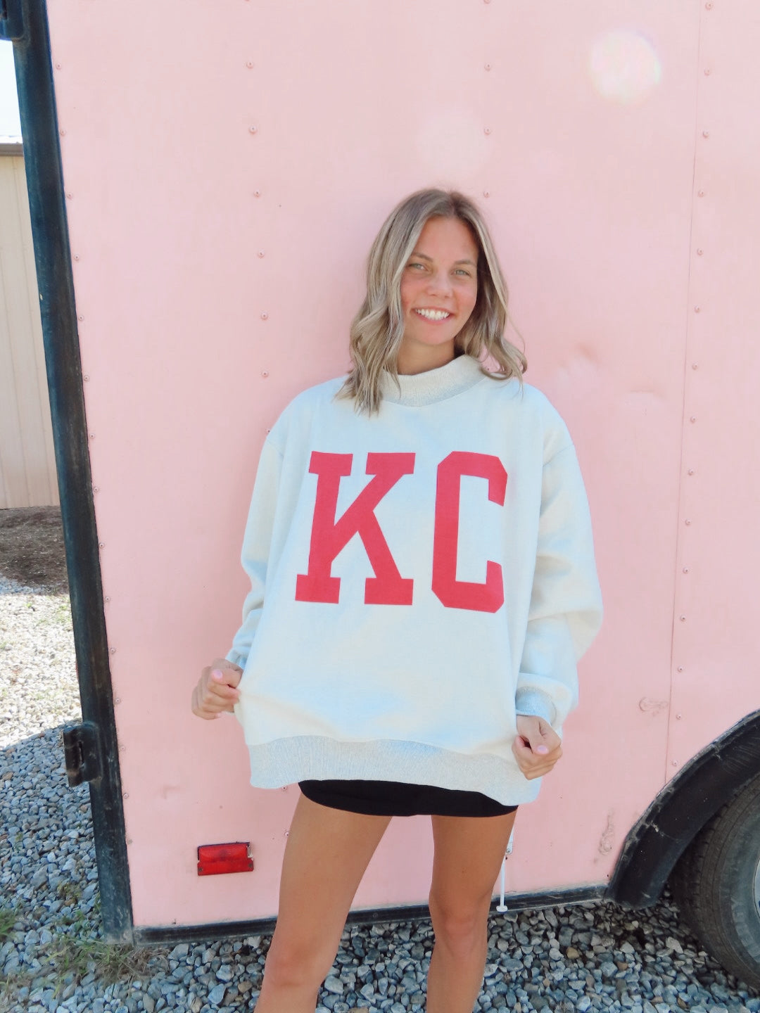 REVERSIBLE MOCK NECK SWEATSHIRT - KANSAS CITY / KC