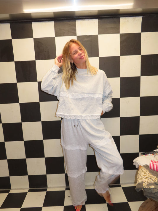 Girlie Grey Sweatpants