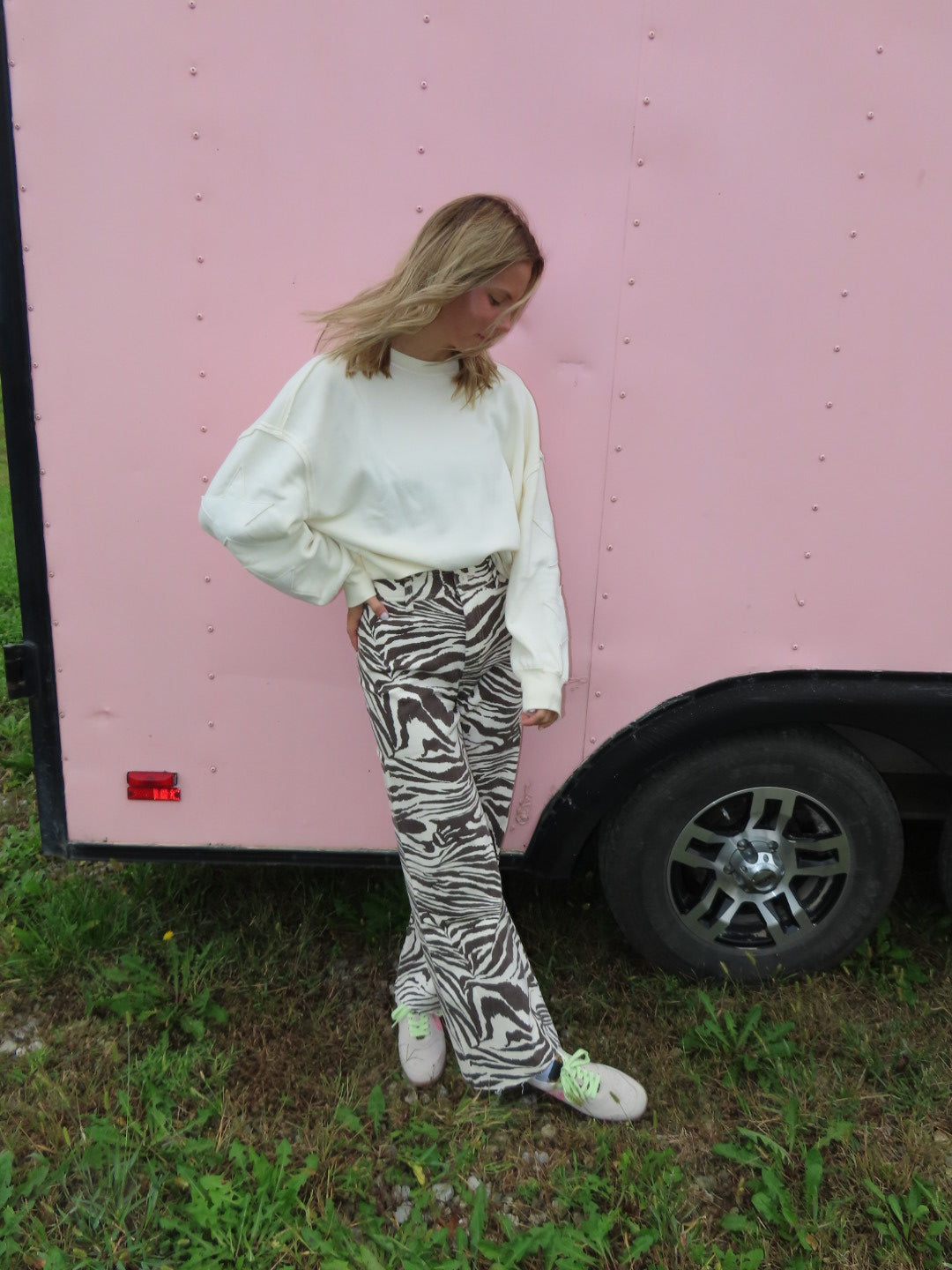 Wild Thing Zebra Jeans