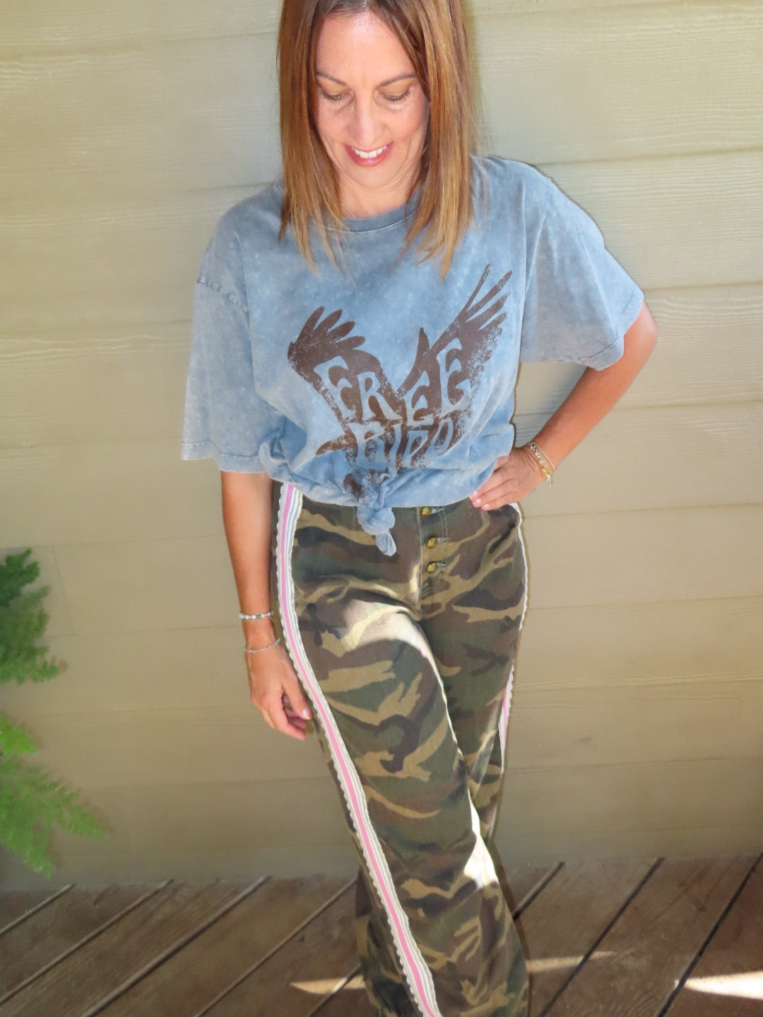 Cool Girl Camo Barrel Pants