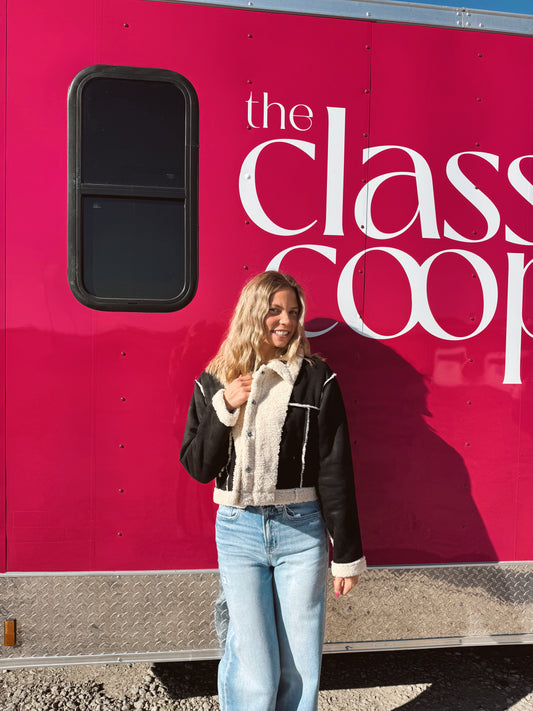 Reversible Sherpa & Suede Jacket