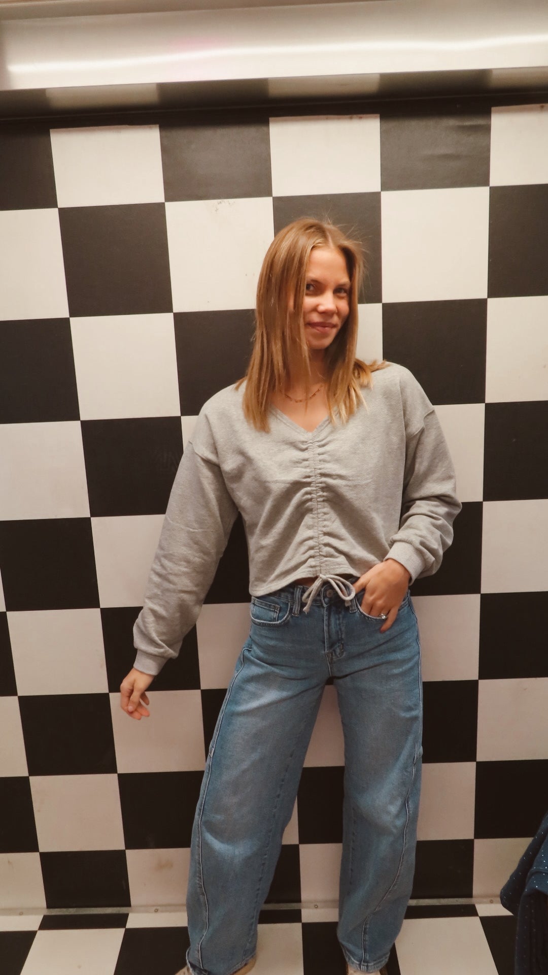 REVERSIBLE Relaxed Crop Knit Top