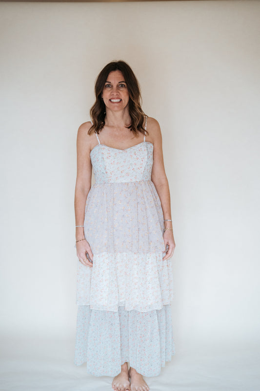Spring MIDI Ruffle Dress