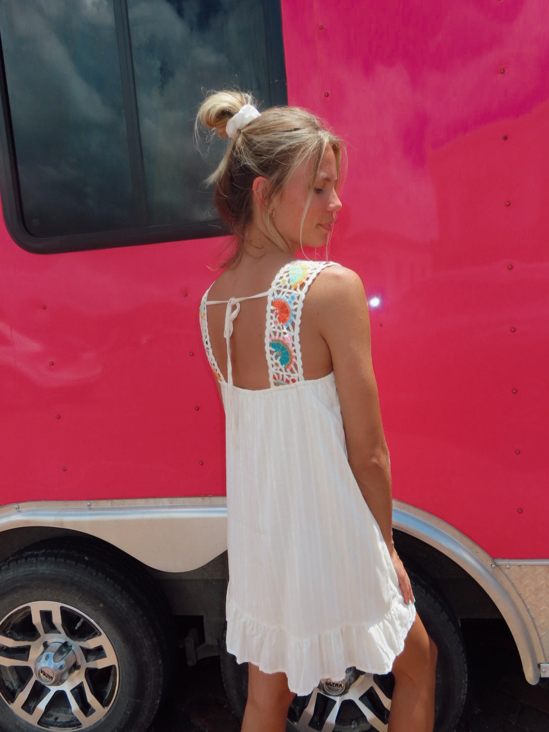 Dreamer Crochet Mini Dress