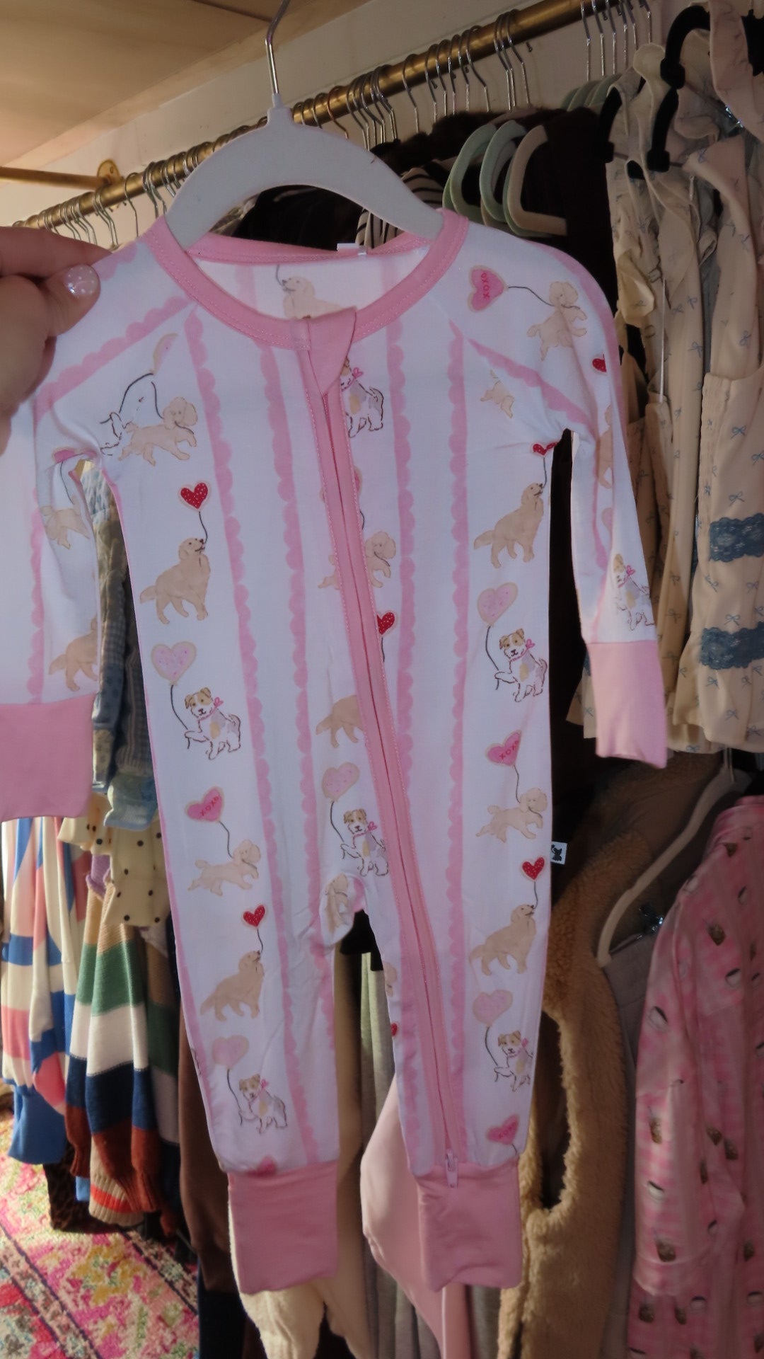 Puppy Love Bamboo Footies Baby